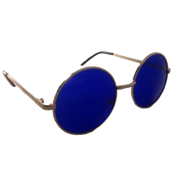 Lennon-Sonnenbrille mit blauen GlÃ¤sern - sunlooper.ch - billede 2