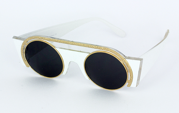 WeiÃŸe, exklusive und ausgefallene Sonnenbrille