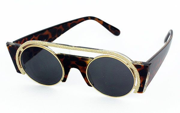 Besondere Metallsonnenbrille, schildkrÃ¶tenfarben