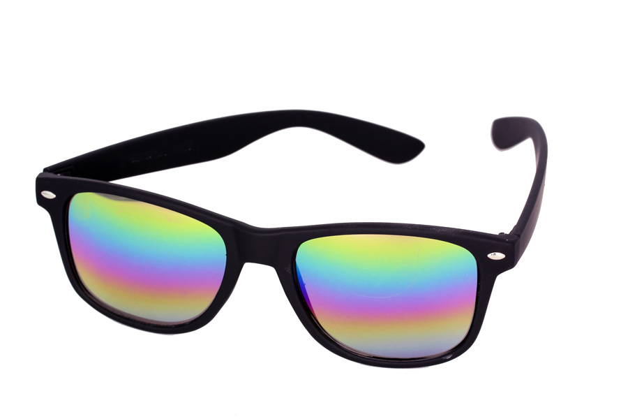 Matte Wayfarer-Sonnenbrille, gefÃ¤rbte GlÃ¤ser