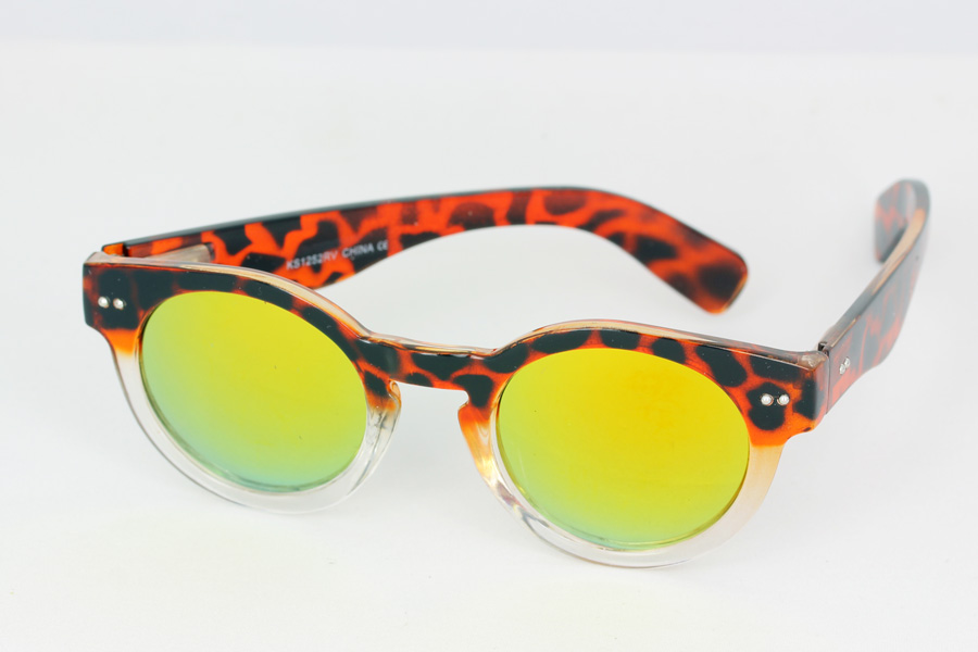 SchildkrÃ¶tenbraune runde Sonnenbrille