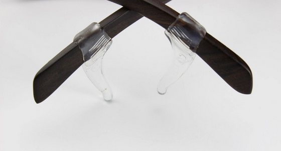 Schwarzer Brillenhalter aus Silikon (2 StÃ¼ck)