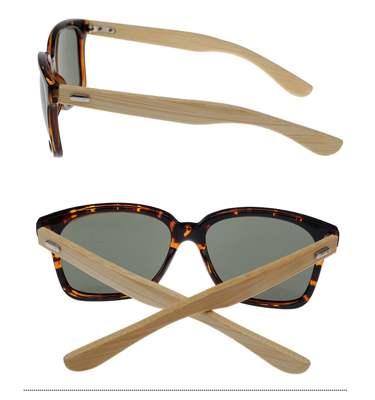 Sonnenbrille mit BambusbÃ¼geln - sunlooper.ch - billede 2