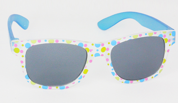 Kindersonnenbrille mit blauen BÃ¼geln