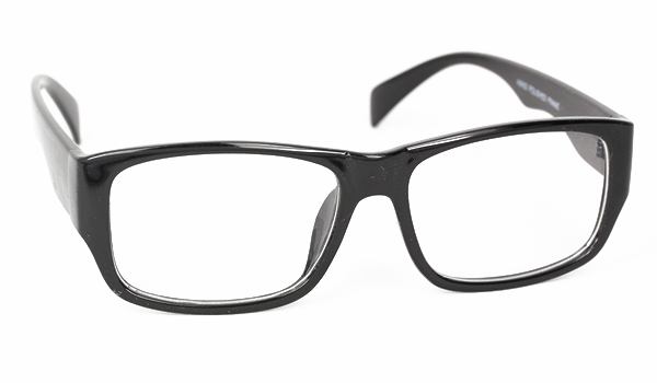 Schwarze, robuste MÃ¤nnersonnenbrille (GlÃ¤ser ohne Korrektur)