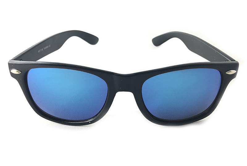 Wayfarer-Sonnenbrille mit blÃ¤ulichem Glas - sunlooper.ch - billede 2