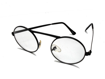 Brille, rundes Design