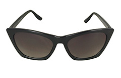 Schwarze eckige Katzenaugen-Sonnenbrille - Design nr. 3258
