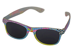 Bunte Wayfarer-Sonnenbrille - Design nr. 1146