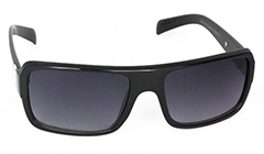 Schwarze Sonnenbrille mit Metalldetails - Design nr. 3093