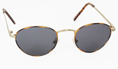 Ovale Metallsonnenbrille mit grauen GlÃ¤sern - Design nr. 3120