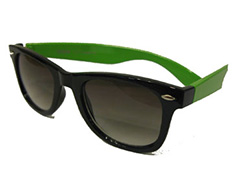 Wayfarer, schwarz und neongrÃ¼n - Design nr. 566