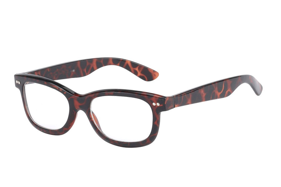 Braune Wayfarer-Brille - Design nr. 598