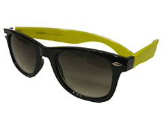 Schwarz-gelbe Wayfarer - Design nr. 668