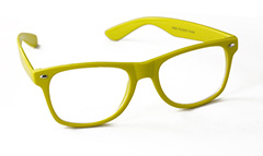 Gelbe Wayfarer-Brille ohne StÃ¤rke - Design nr. 893